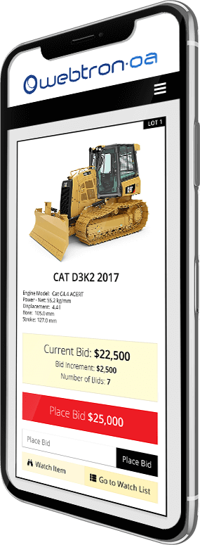 Live Streaming SA Auction on a Smart Phone